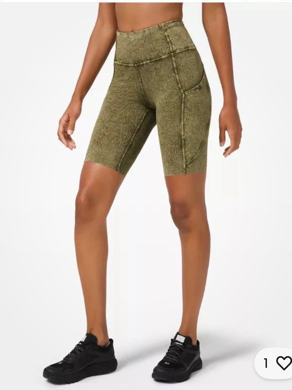 lululemon athletica High-Rise 10" Bike Shorts in Olive Green